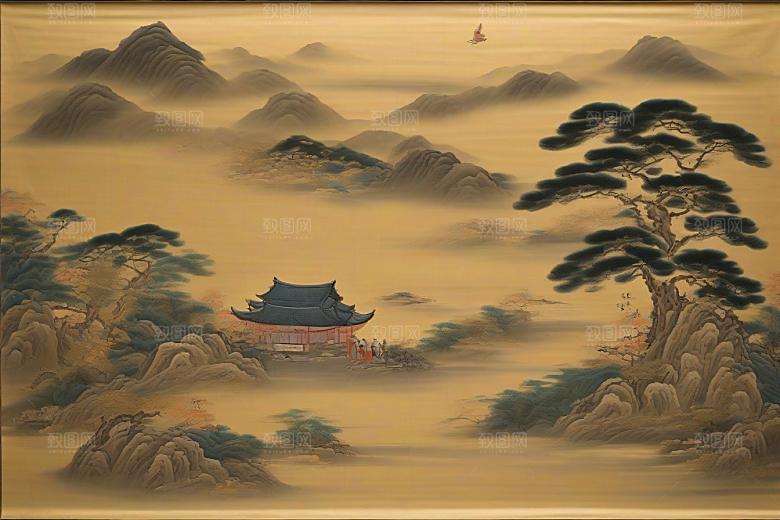 情意绵绵古代东方风景中的传世爱情