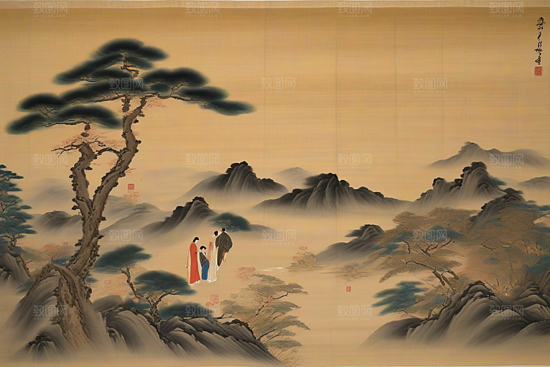 情意绵绵古代东方风景中的传世爱情