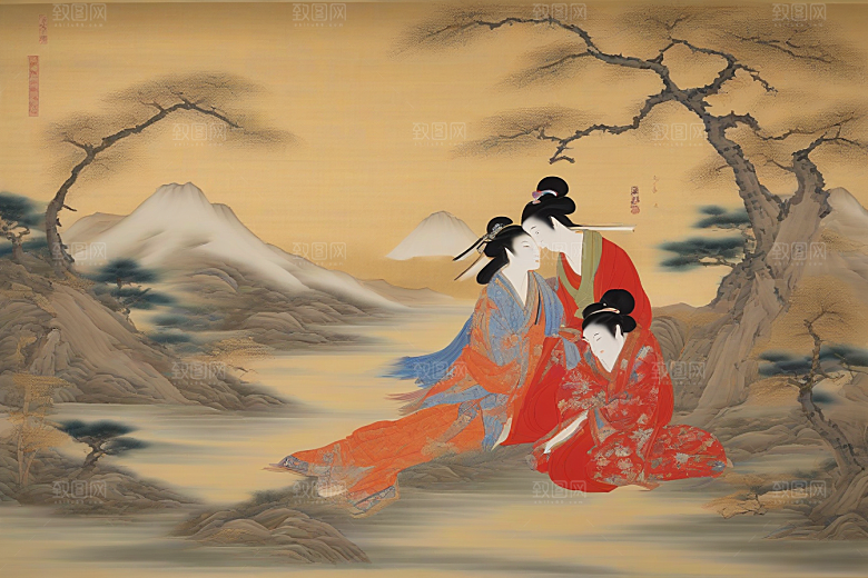 情意绵绵古代东方风景中的传世爱情