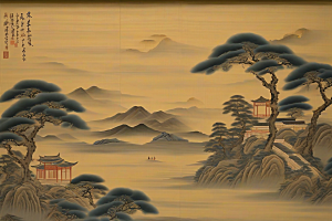 经典爱情古代东方风景中的动人传说