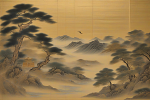经典爱情古代东方风景中的动人传说