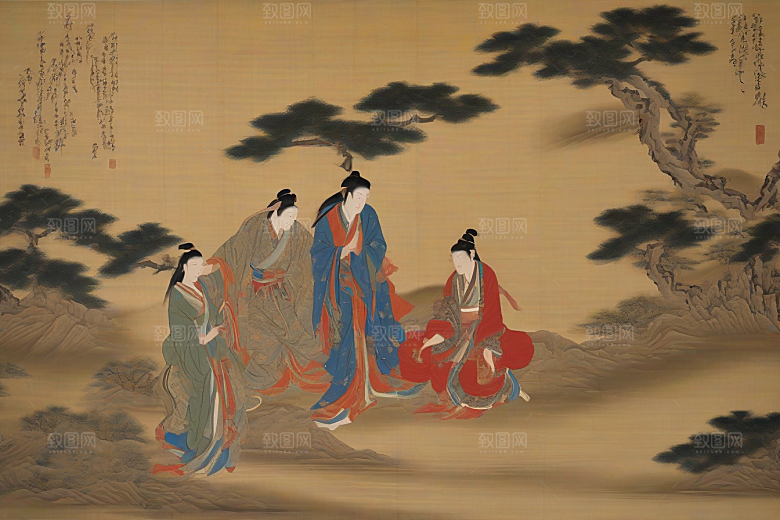 宿命之爱古老东方风景中的激情与分离