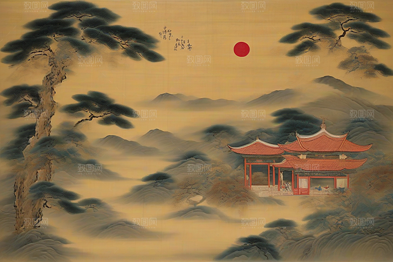 宿命之爱古老东方风景中的激情与分离