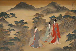 宿命之爱古老东方风景中的激情与分离