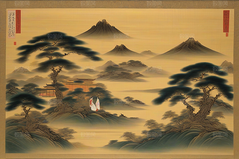 宿命之爱古老东方风景中的激情与分离