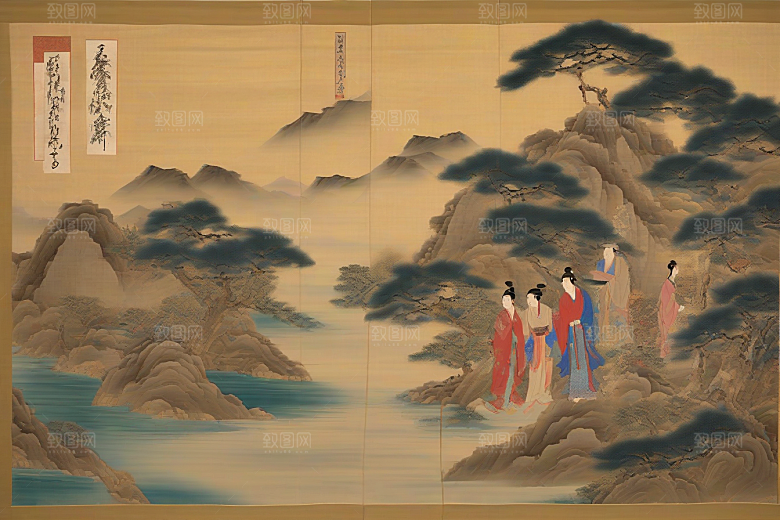 宿命之爱古老东方风景中的激情与分离