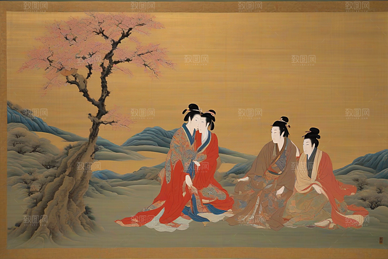 宿命之爱古老东方风景中的激情与分离