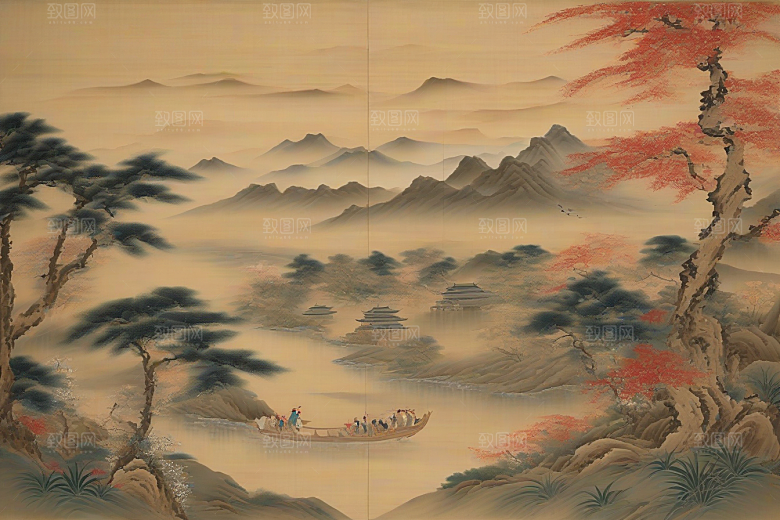 传世爱情古代东方风景中的传奇故事
