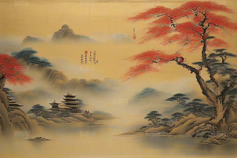 传世爱情古代东方风景中的传奇故事
