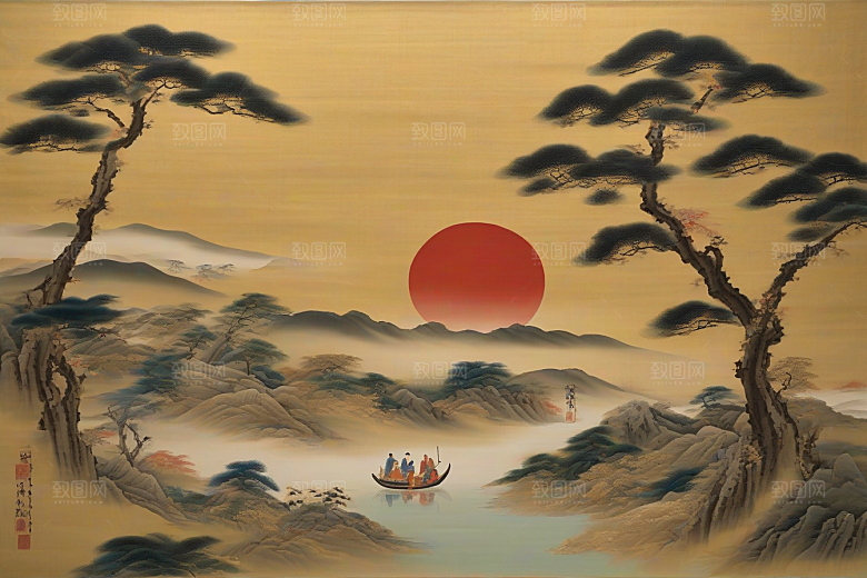 传世爱情古代东方风景中的传奇故事