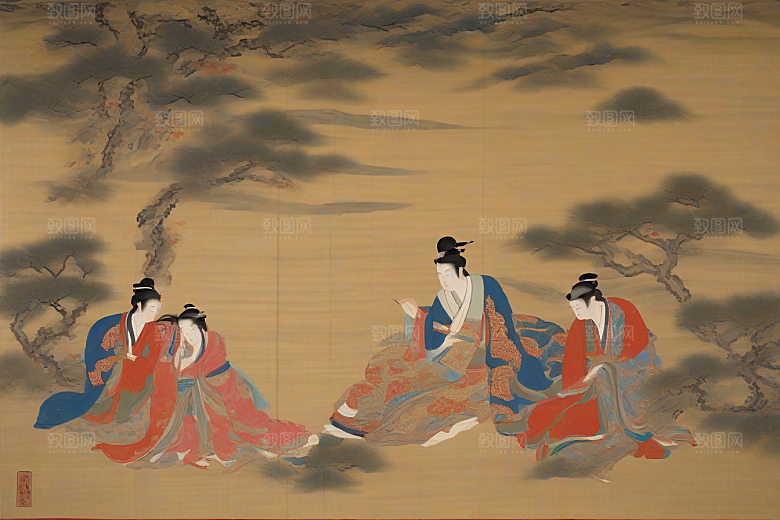 传世爱情古代东方风景中的传奇故事
