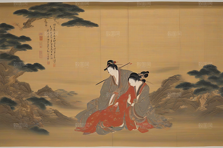 传世爱情古代东方风景中的传奇故事