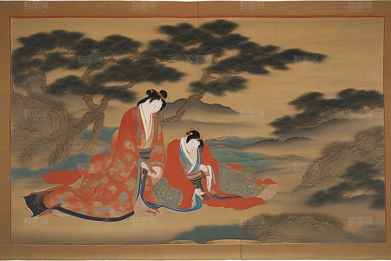 传世爱情古代东方风景中的传奇故事