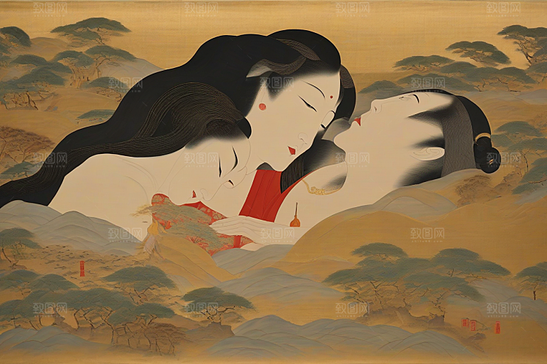 传世爱情古代东方风景中的传奇故事