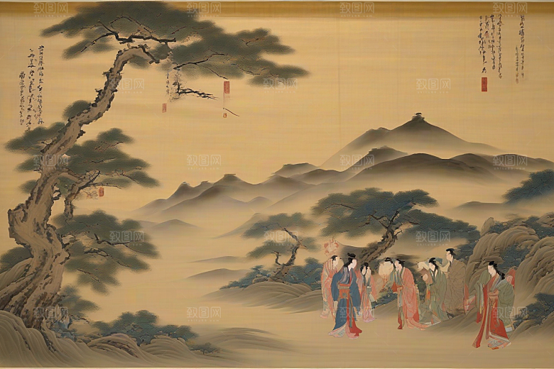 传世爱情古代东方风景中的传奇故事