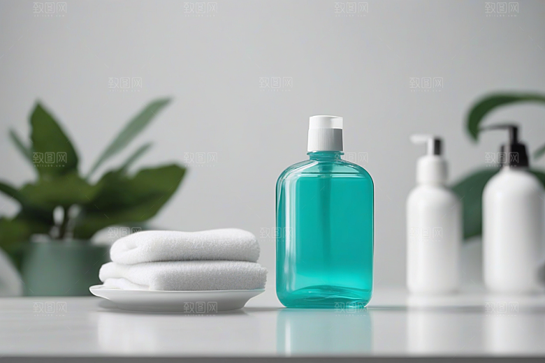 中间摆放的漱口水产品