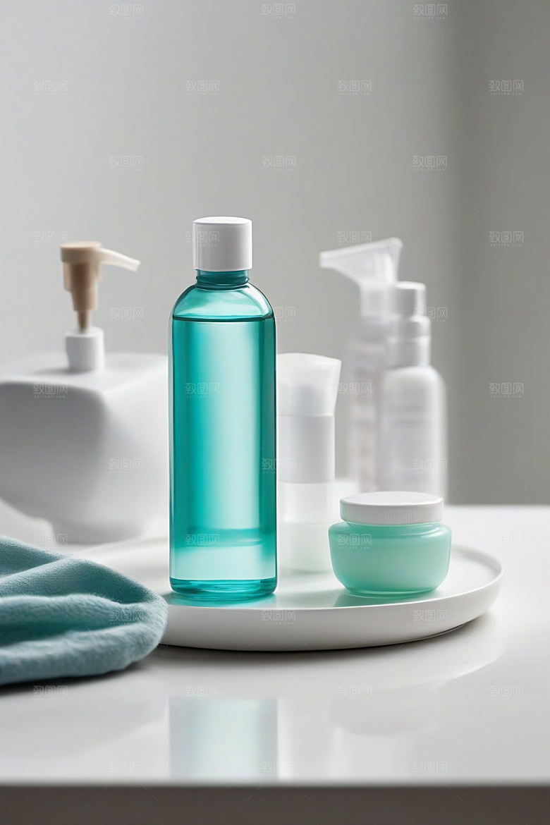 中央摆放的漱口水产品展示