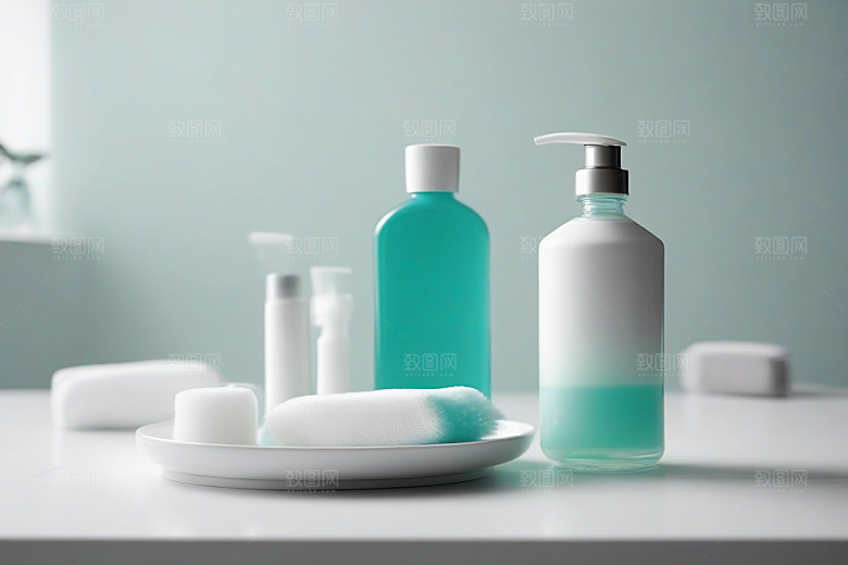 中央摆放的漱口水产品