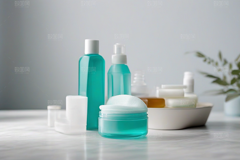 中央摆放的漱口水产品