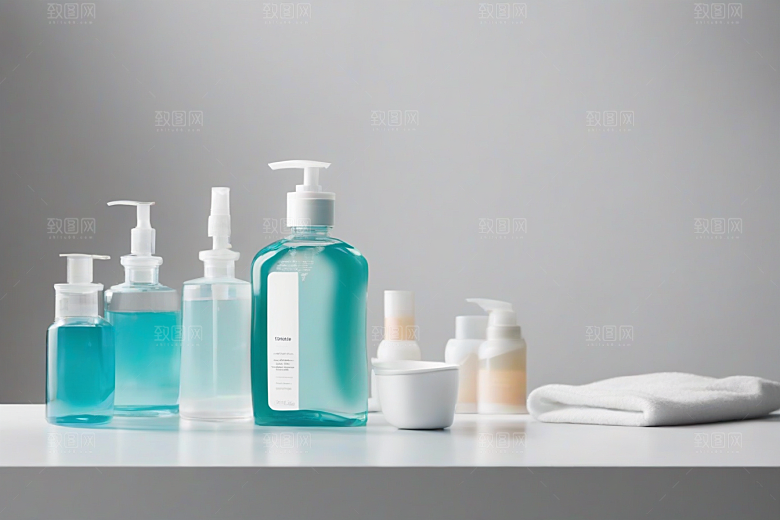 中间摆放的漱口水产品