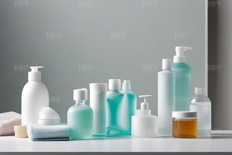 中间摆放的漱口水产品
