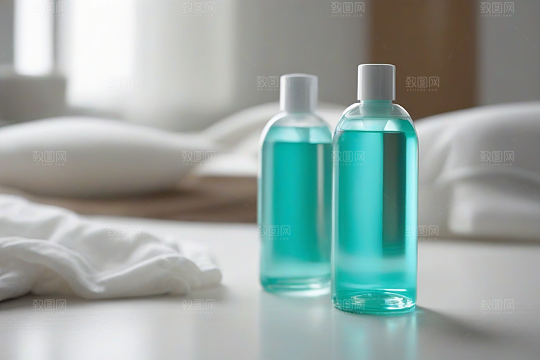 中间摆放的漱口水产品