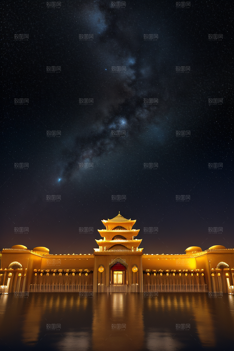 海洋奇观金壁辉煌的玫瑰宫殿
