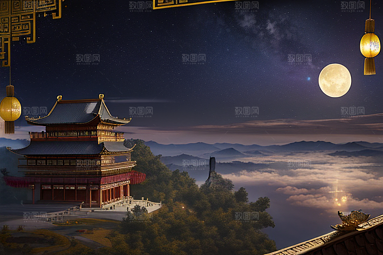 金殿梦境星空耀眼