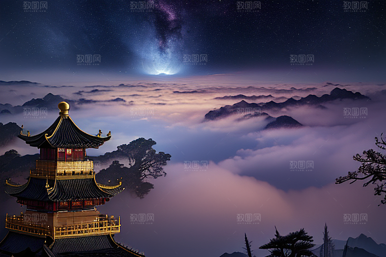 金殿梦境星空耀眼