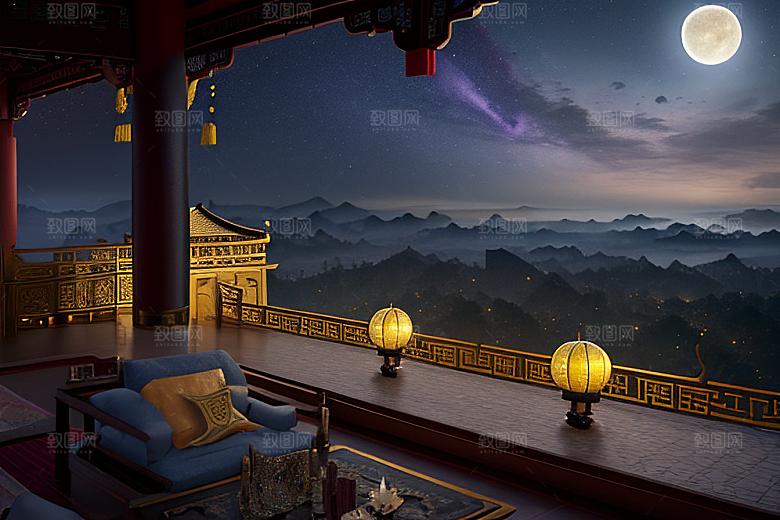 金殿梦境星空耀眼
