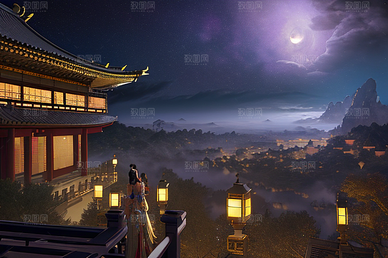 金殿梦境星空耀眼