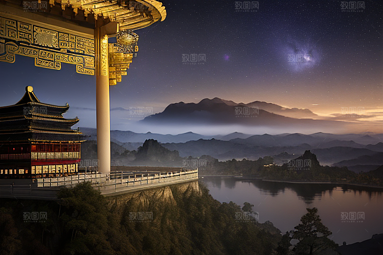 金殿梦境星空耀眼