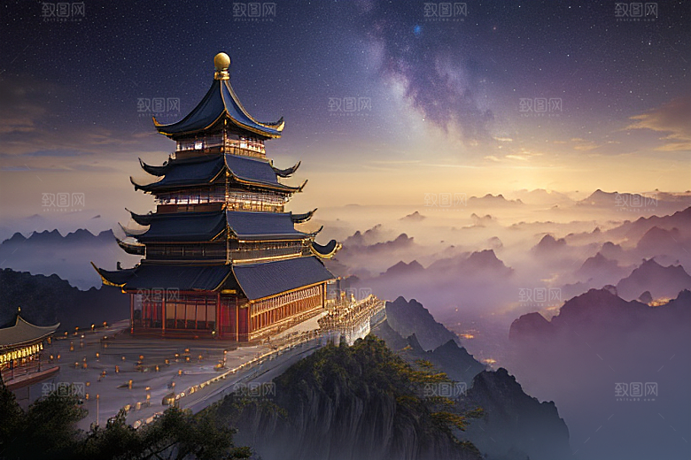金殿梦境星空耀眼