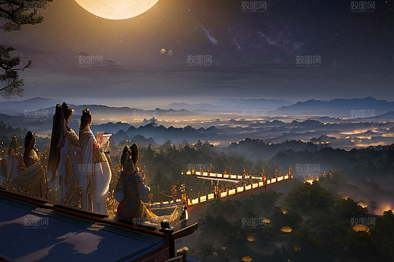 金殿梦境星空耀眼