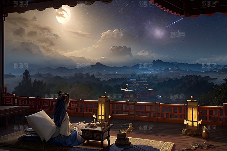 月光下的金殿奇幻之美
