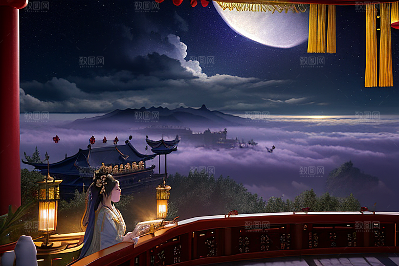 月光下的金殿奇幻之美