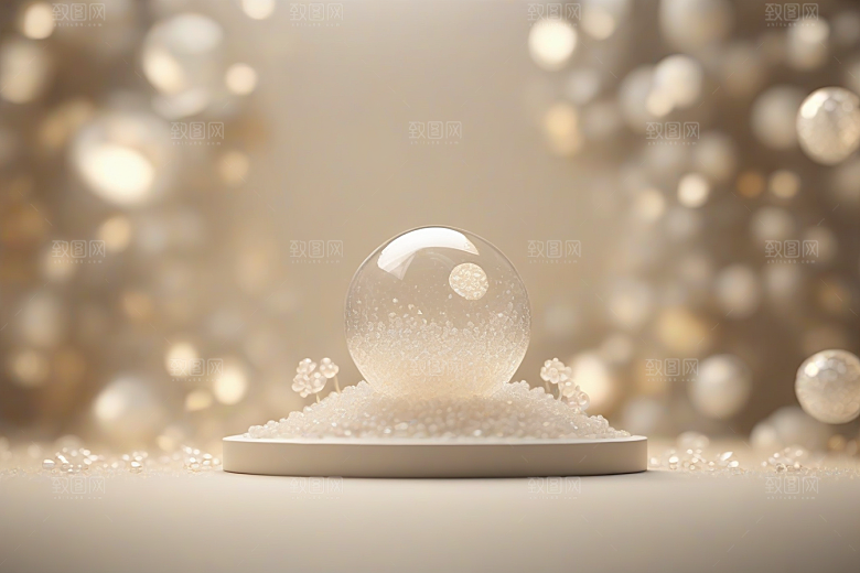 象牙与水晶小组的极简主义舞台布景