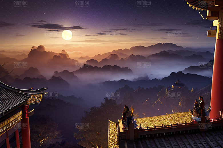 金殿绚丽梦幻之景