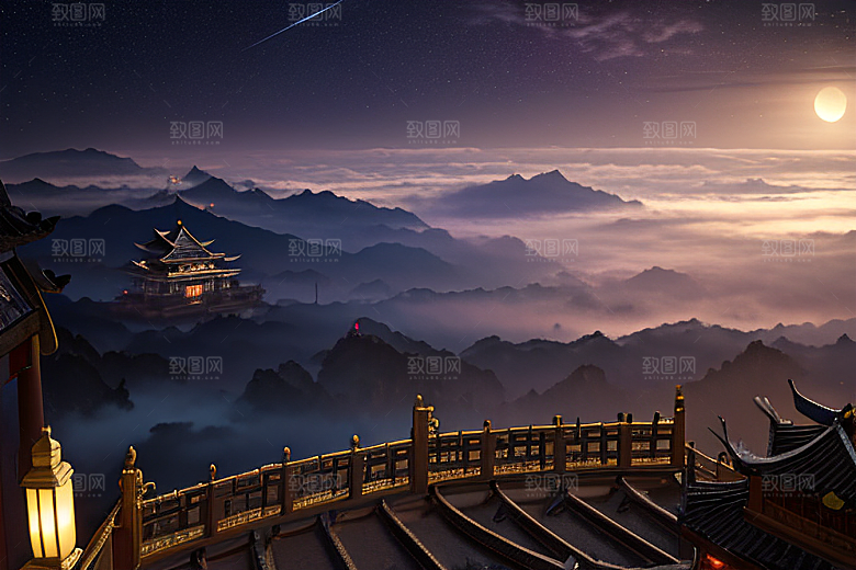 金殿绚丽梦幻之景