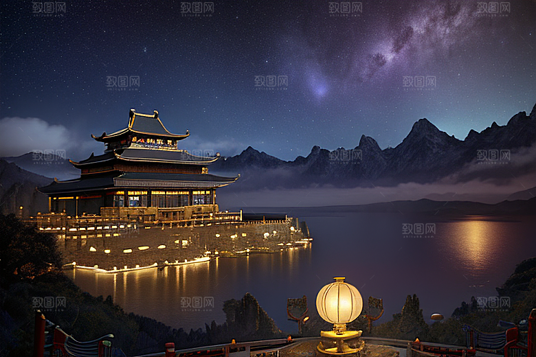 金殿绚丽梦幻之景