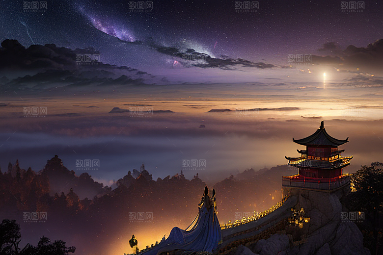 金殿绚丽梦幻之景