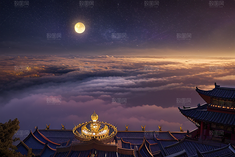 金殿绚丽梦幻之景