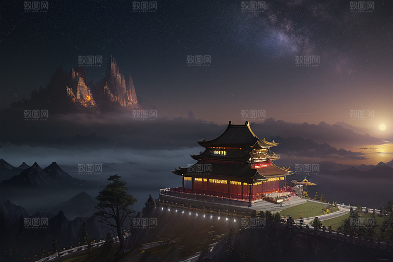 金殿绚丽梦幻之境