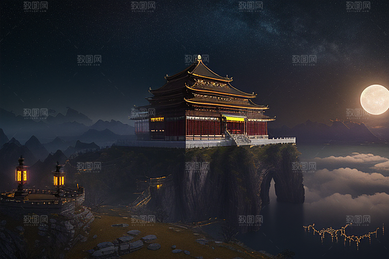 金殿绚丽梦幻之境