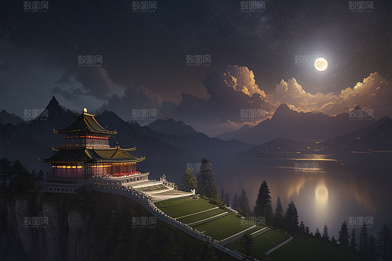 金殿梦境星空耀眼