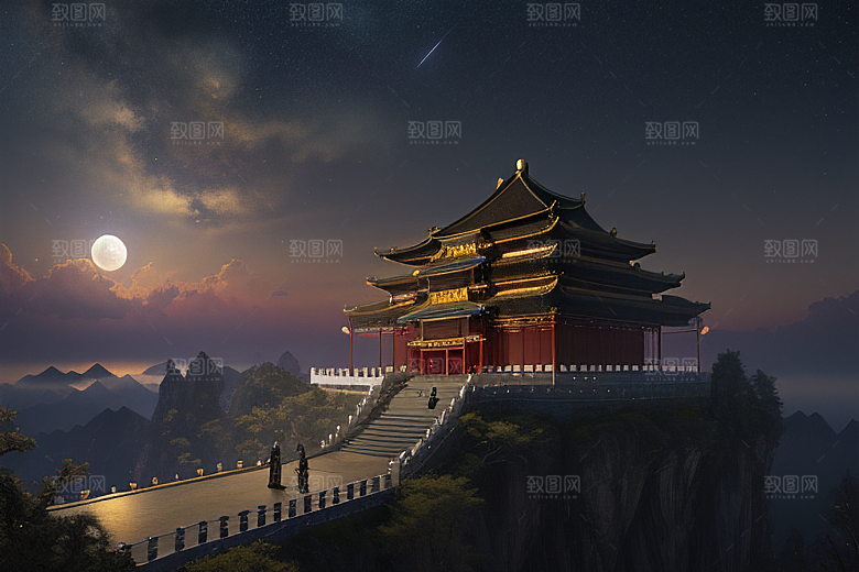 金殿梦境星空耀眼