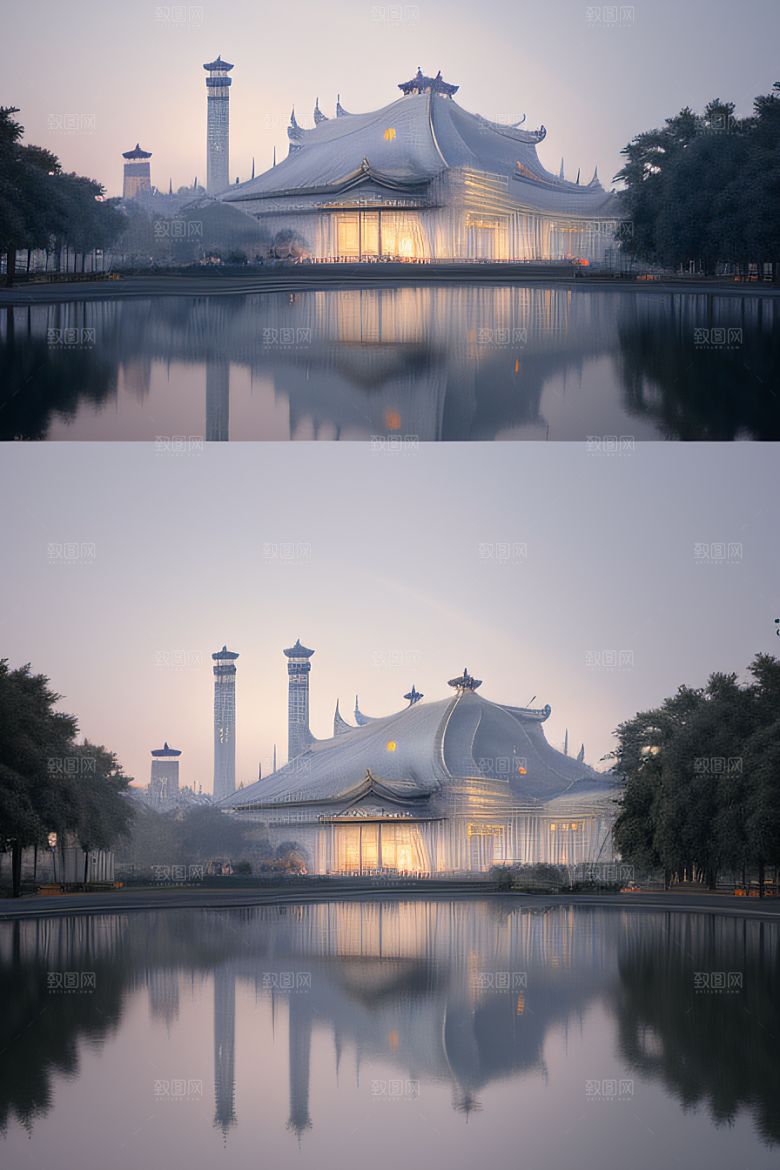 蓝宝石闪耀教堂银月光环绕