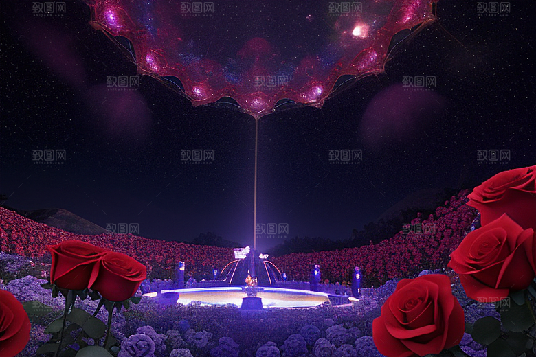 星空倾泻水晶宫殿之美