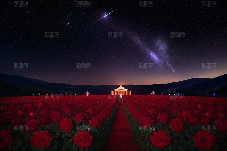 星空倾泻水晶宫殿之美
