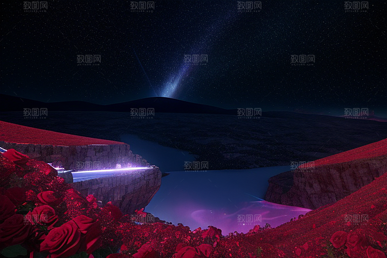广角梦幻璀璨红宝石